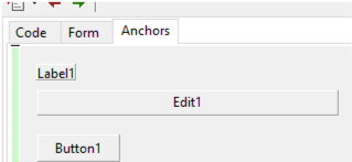 Exibição de âncoras no editor docado