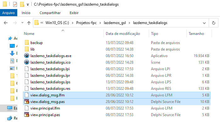 Copiando modelos para a pasta do projeto