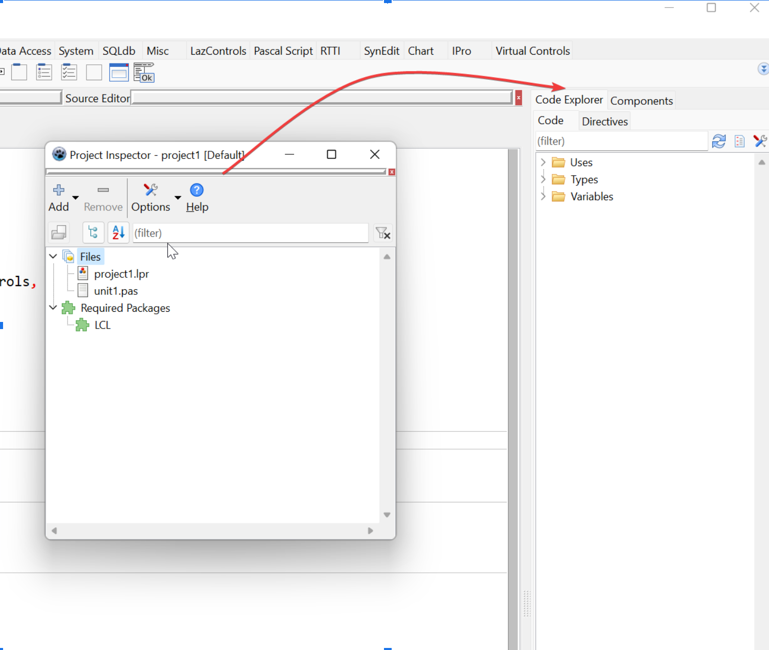 Posicionamento para docagem do Inspetor de Projetos