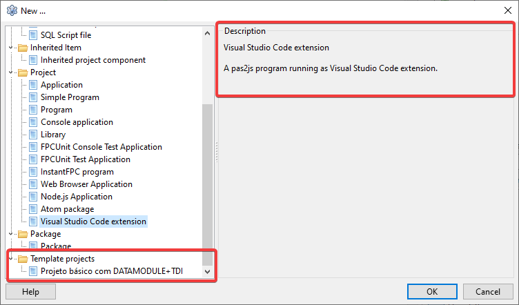IDE com modelos personalizados