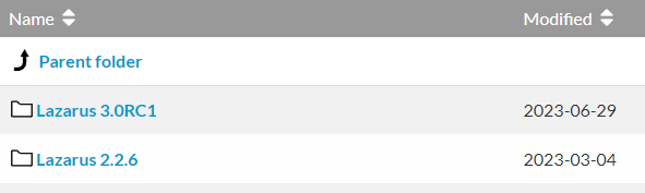 Página de Documentação do Lazarus