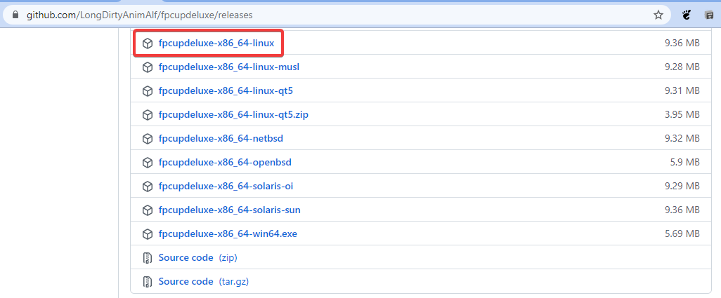 Baixando o fpcupdeluxe
