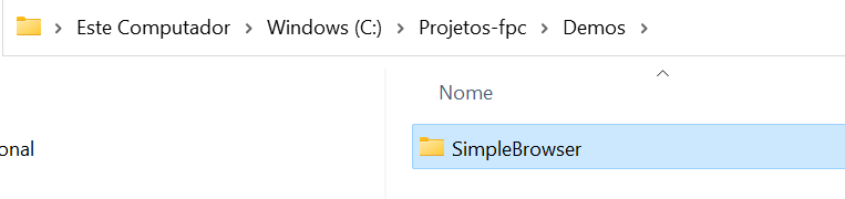 Copiando pasta do Demo