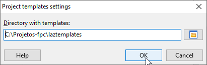 Definindo pasta de templates