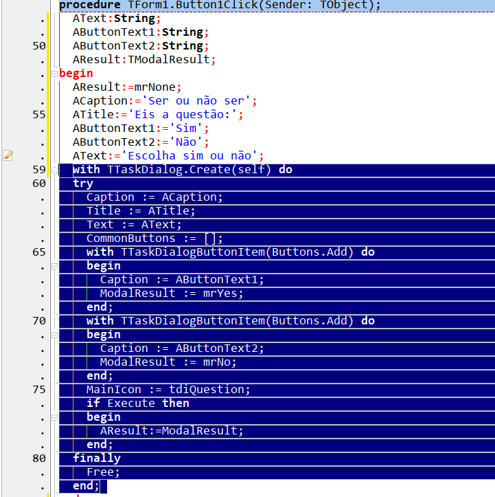 Selecionando código para refatoração
