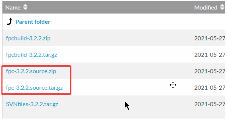 Download do código fonte do FPC
